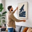 Whale Rising Coastal - Wrapped Canvas-874942528-874942530