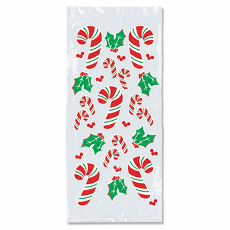 Sacs de Noël canne à sucre et hello