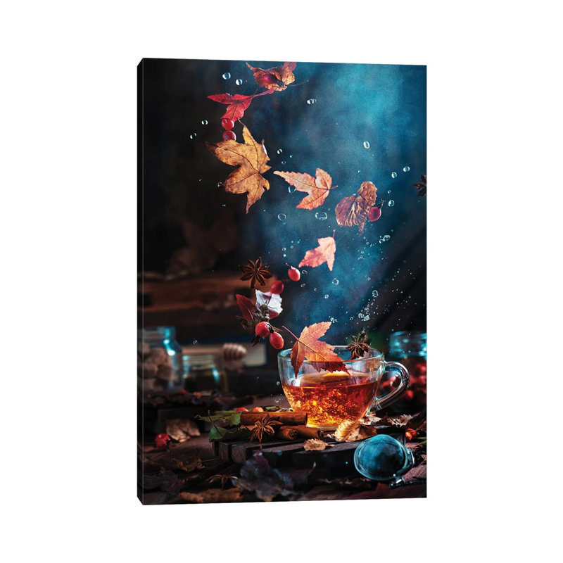Briar Tea With Autumn Swirl by Dina Belenko - Print on Canvas, Wrapped Canvas, 101.6cm H x 66.04cm W x 1.91cm D