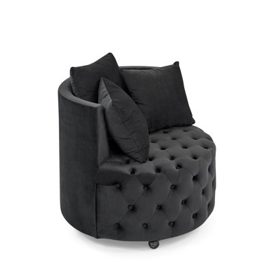Velvet Upholstered Swivel Chair For Living Room,Accent Chair,living room chair