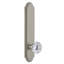 Grandeur Arc Tall Plate Passage with Fontainebleau Crystal Door Knob-1795496217-1795496197