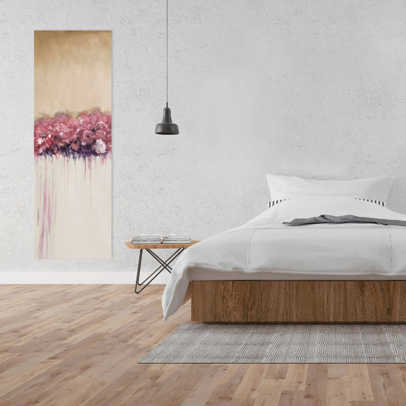 Grappe de fleurs rétro - toile florale pour un décor contemporain