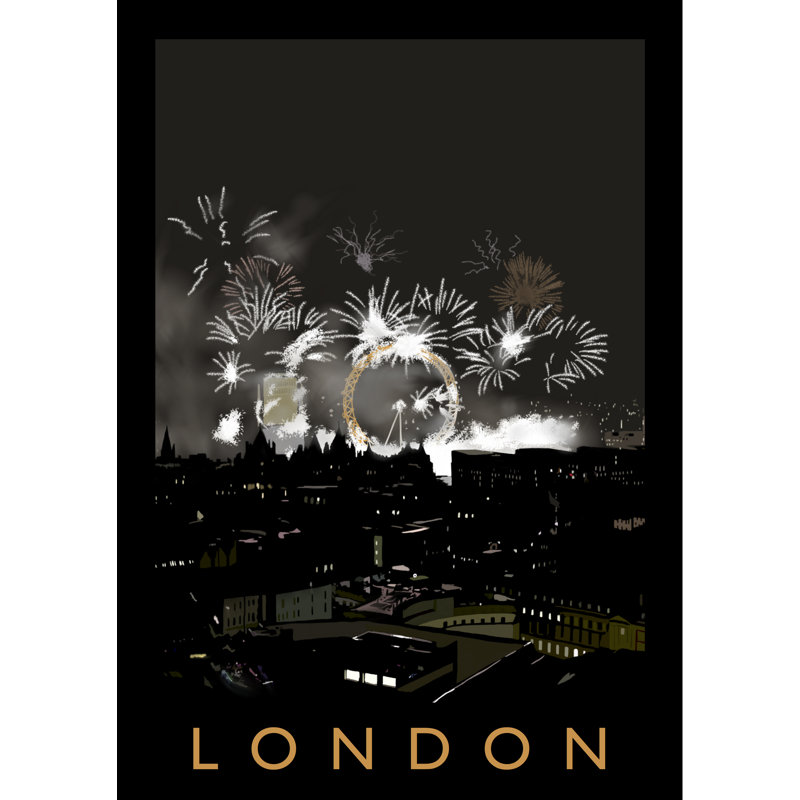 London 3 by Richard O'Neil - Print, 40 cm H x 30 cm W x 1 cm D, No Frame