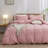 BESTOUCH Duvet Cover Set 100% Washed Cotton Linen Feel Lightweight-114986049-114986044