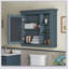 Armoire de rangement murale avec miroir, 30 po x 28 po, design moderne avec 3 tablettes ouvertes et intérieur réglable-981622023