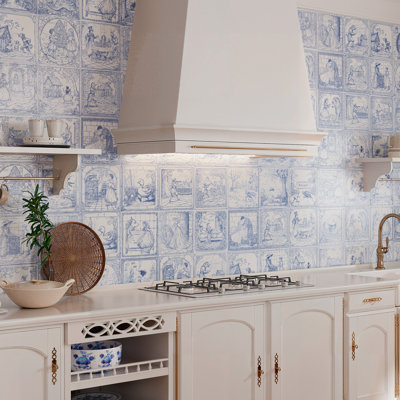 Once Upon A Tile 9-3/4 In. X 9-3/4 In. Porcelain Floor And Wall Tile