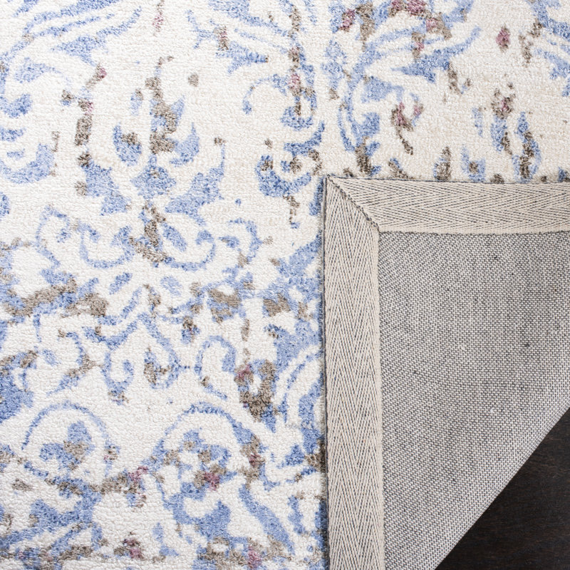 Tapis en viscose touffeté à la main Stagner, Rond 6 pi
