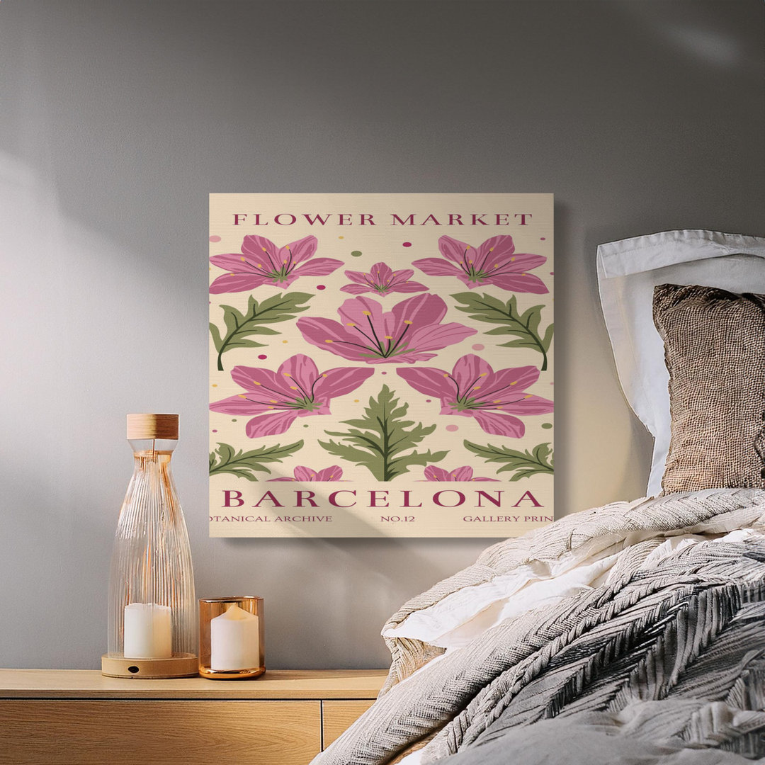 Elegant Floral Botanical Canvas Wall Art