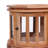 End Table Glass Display Cabinet Side Table Natural Solid Wood Mahogany-1736340693