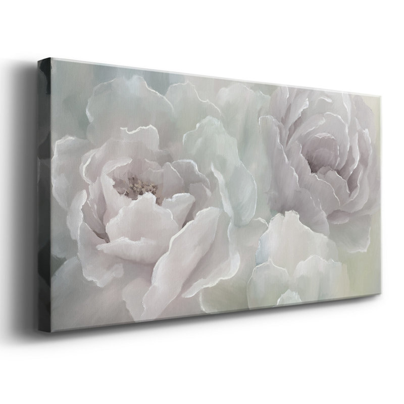 Doux pivoine - impression sur toile tendue, H 8 po x l 16 po x P 1,5 po