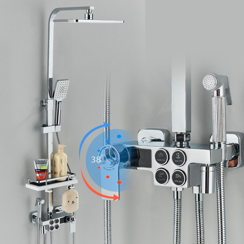 Robinet de douche thermostatique avec valve brute