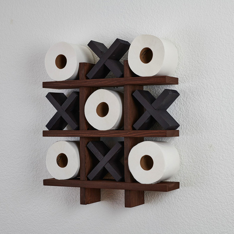 Porte-papier hygiénique mural, Noir