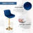 Garnich Swivel Upholstered Adjustable Heightcounter Stool With Metal Frame-273416114