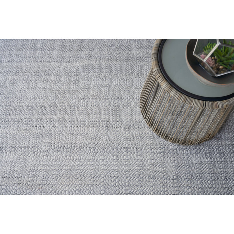 Echo Geometric Area Rug in Ivory, Rectangle 9' x 12'