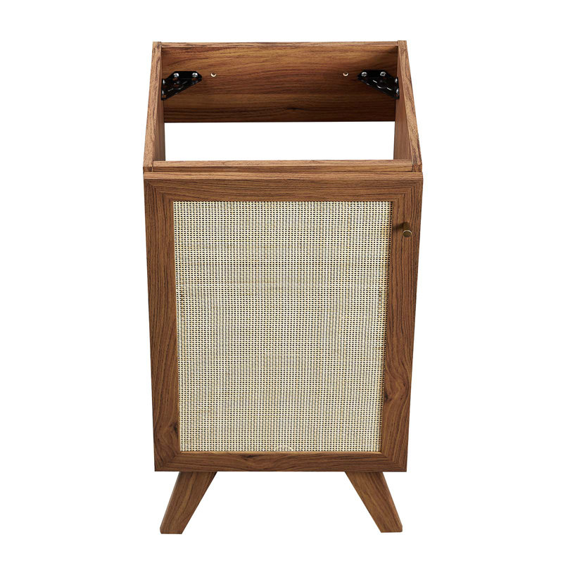 Base de meuble-lavabo simple 17 po Modway Soma, Noyer