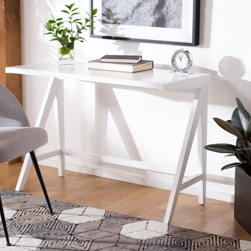 Millhouse Solid Wood Writing Desk, White