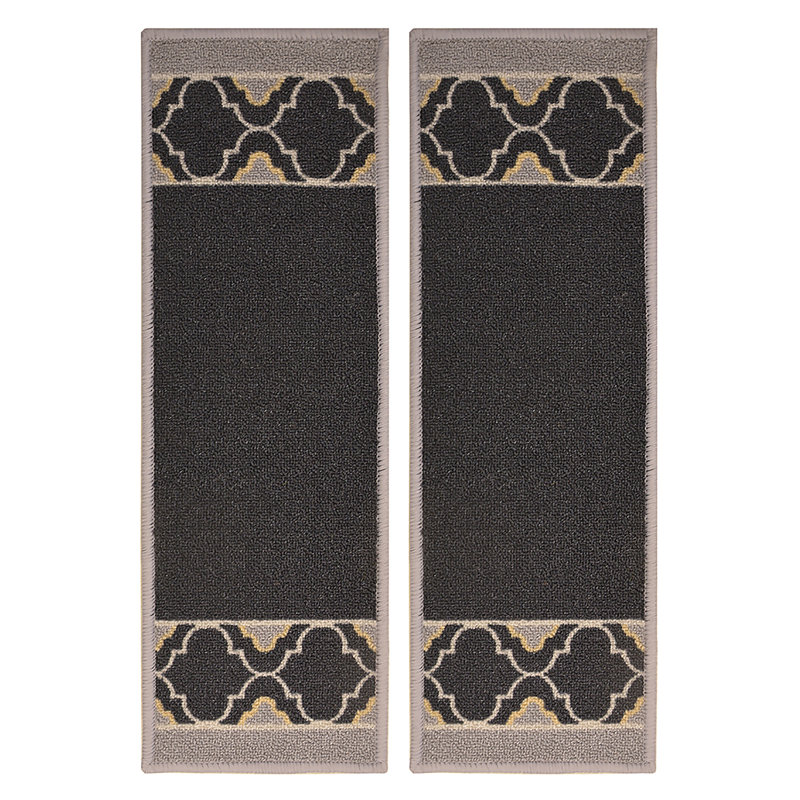 Tapis d'escalier noir antidérapant