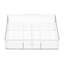 Adjustable Clear Drawer Organiser Tray with 4 Compartments