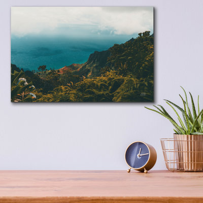  «Beauty Of Hawaii» par Max Blakesberg, art mural en verre acrylique, 16 po x 12 po