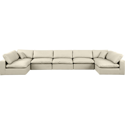 Huspon Upholstered U-Shaped Sectional Reversible