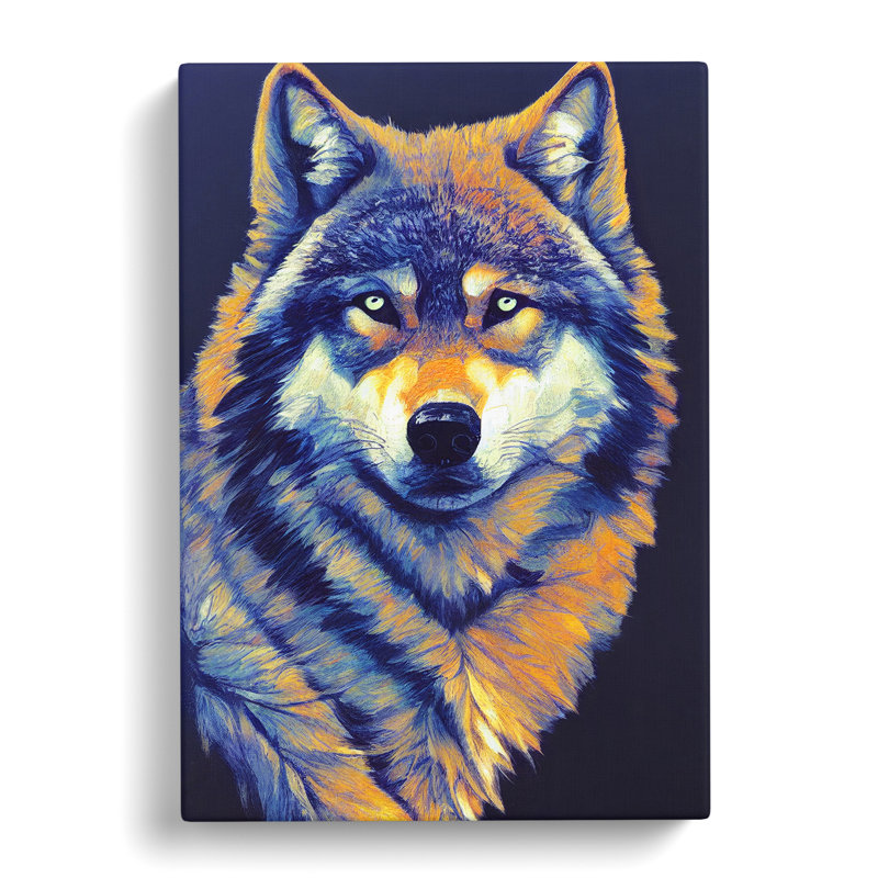CAN-V0523-2921X Wolf Portrait Vol.1 1 Piece Wrapped Canvas Wall Art, 76cm H x 50cm W