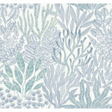 Coral Leaves Wallpaper Roll