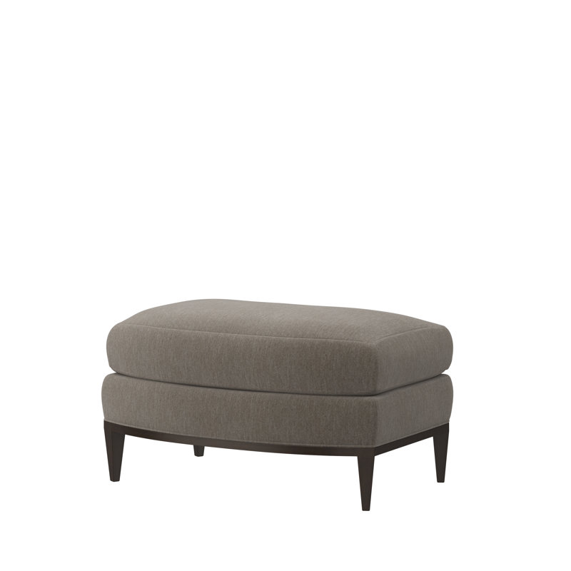 Riley Upholstered Ottoman, Espresso, Synergy Oatmeal (Performance fabric) 1142-01