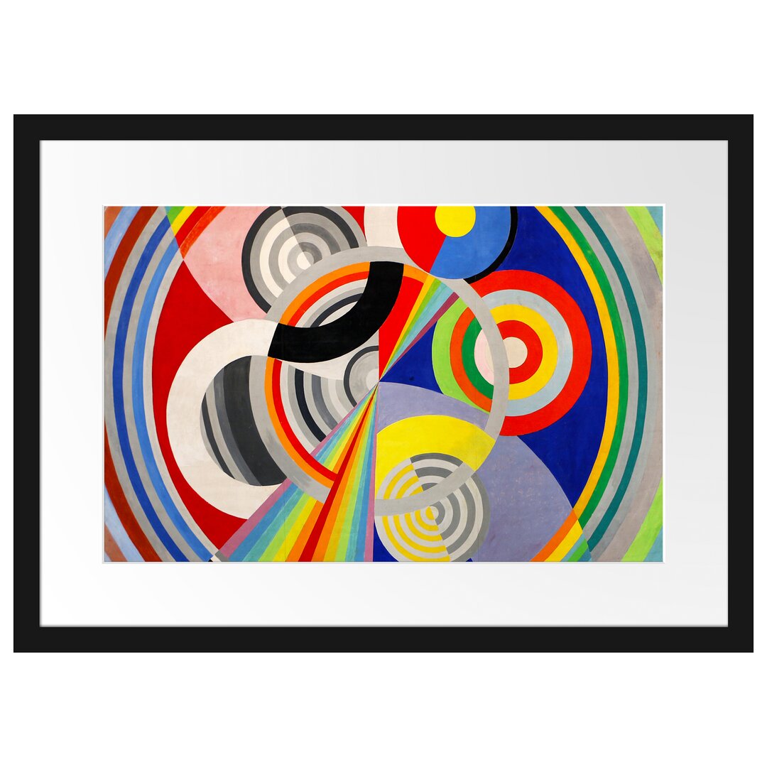 Gerahmtes Poster Rhythm von Robert Delaunay