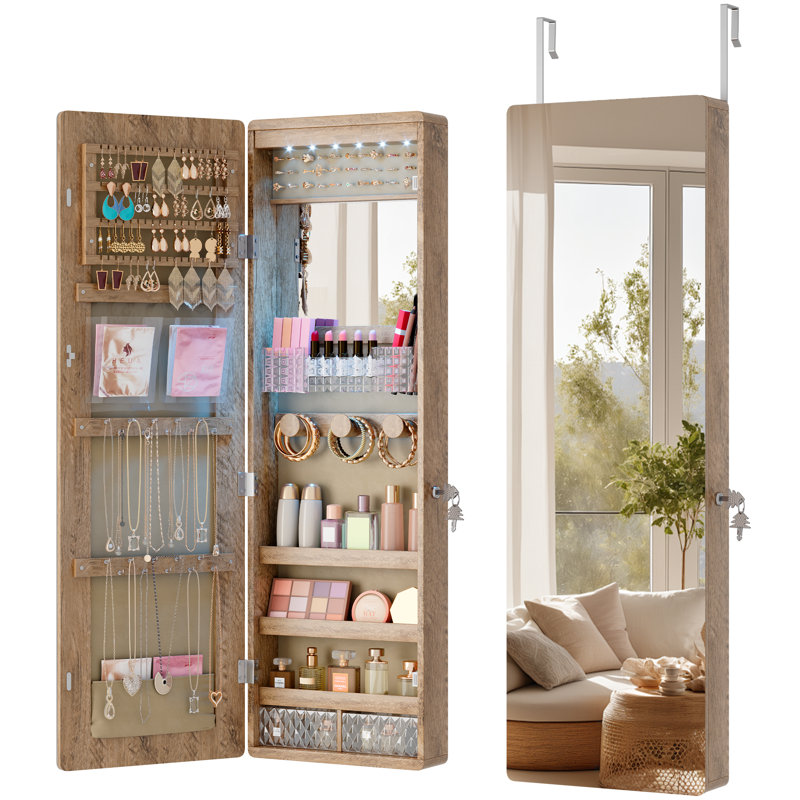 Jewelry Armoire, Oak