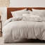 Ensemble de housse de couette à tissage gaufré 100% coton Essential Collection-106246732-106246741