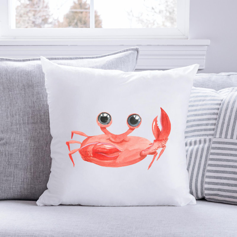 Nautical Sea Life_788 - Coussin décoratif avec coussin décoratif, H 20 po x l 20 po
