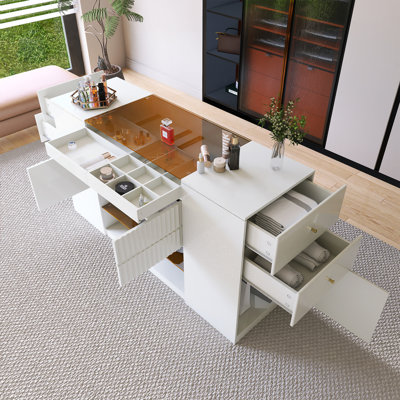 Modern Luxury Multi-Functional Island Vanity Dresser