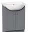 Ensemble de meuble-lavabo simple 24 po MagickWoods Buchholz (économiseur d'espace)-118175463