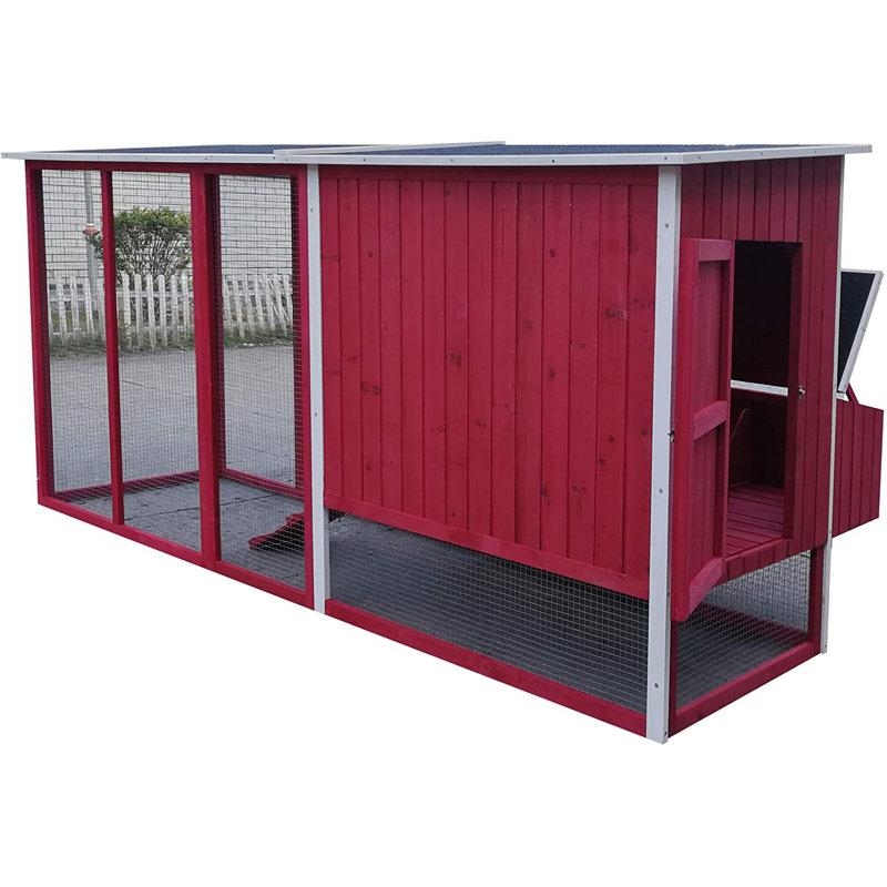 Azyaan 23 Square Feet Chicken Coop with Chicken Run For Up To 5 Chickens