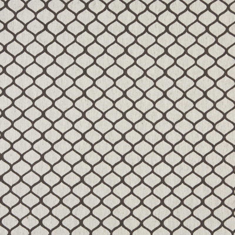 Tissu de lin géométrique, Gris 1