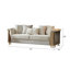 Ensemble de salon 2 pièces # 8625 Chateau # Beige