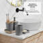Ensemble complet d'accessoires de salle de bain 6 pièces avec accents en bambou, poubelle et brosse de toilette inclus-131453895