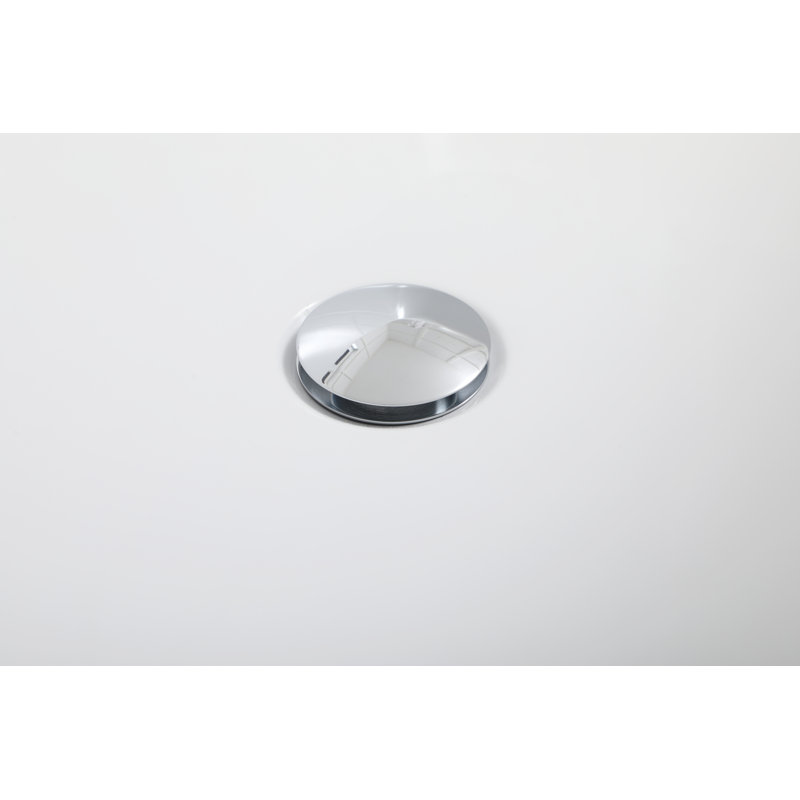 Baignoire de trempage autoportante Dezra, Chrome poli