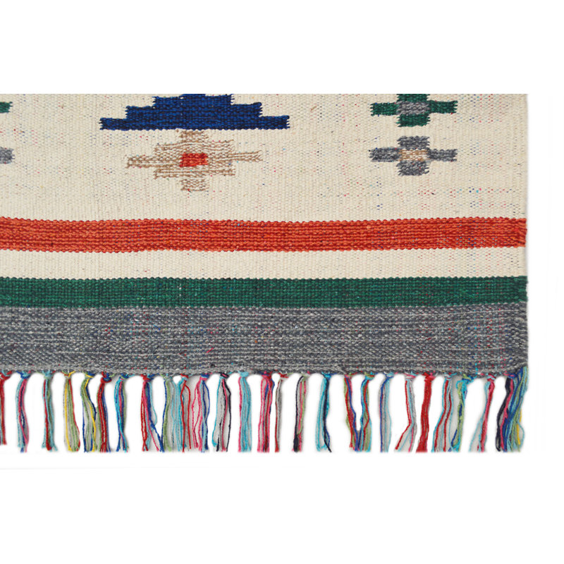 Aztec Hand Knotted 60cm X 90cm Area Rug