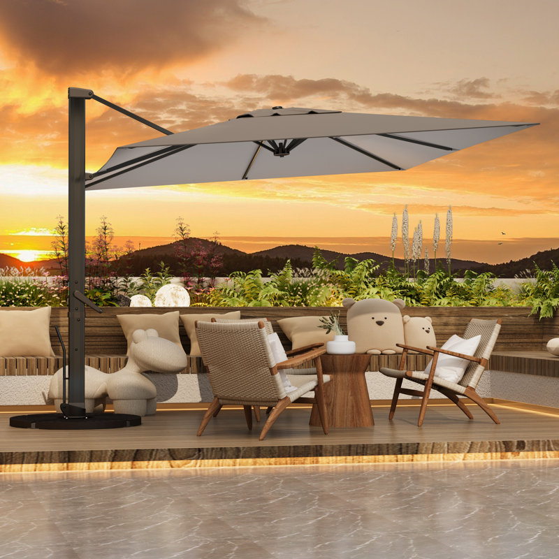 Talaina 10ft. x 10ft. Umbrella Without Base, grey