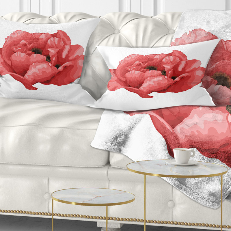 Coussin lombaire paeonia arborea floral belle plante