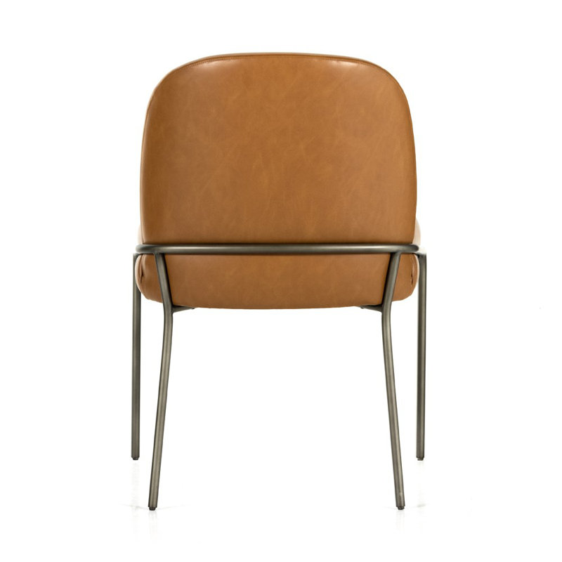 Astrud Upholstered Dining Chair, Sierra Butterscotch Faux Leather