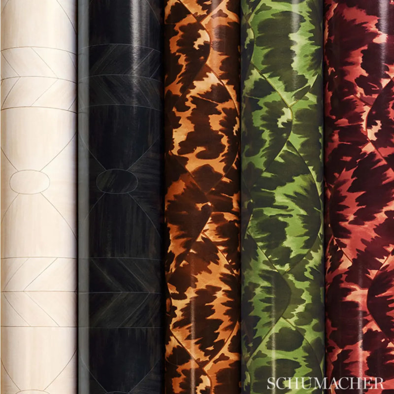Schumacher x Celerie Kemble Bone Frame Wallpaper, Natural