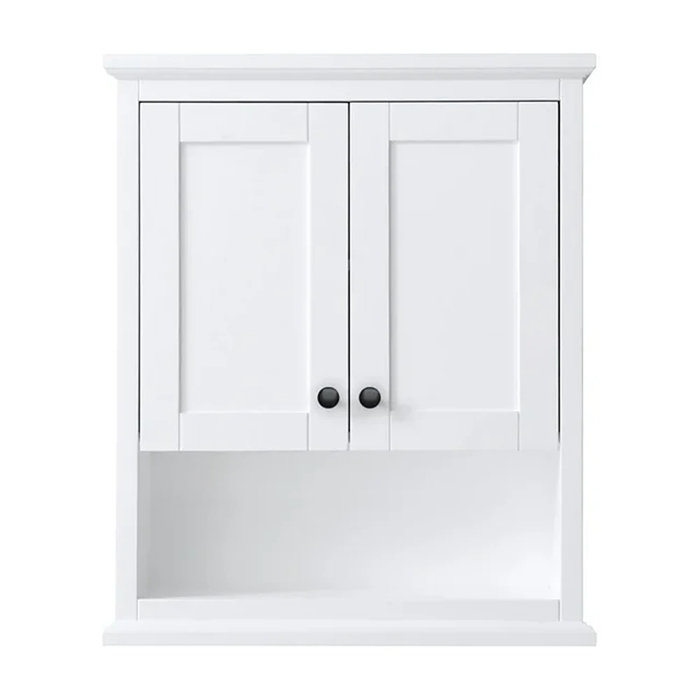 Wyndham Collection Avery Solid Wood Wall Over-the-Toilet Storage ...
