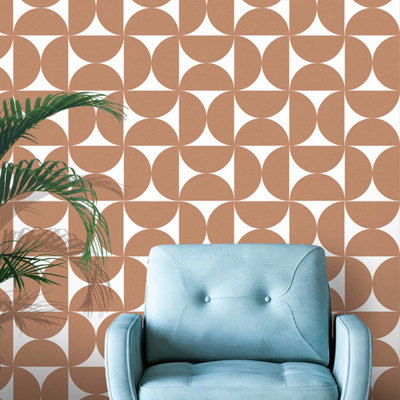Dosseret en peler et coller en PVC 7,87 po x 7,87 po, carrelage mural pour plancher et mur pour la cuisine et la salle de bain, brun