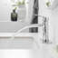 Robinet de salle de bain cascade à un trou avec ensemble de drain Robinets de lavabo de salle de bain à poignée simple Robinets de lavabo en laiton avec plaque de pont-115639756
