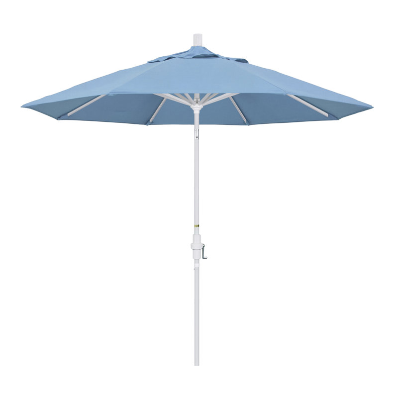 Parasol 9 'Market Sunbrella, Toile toile Sunbrella® bleu ciel