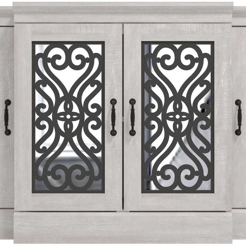 Ariba Traditional 60.4"W Wide Accent Sideboard, Gray