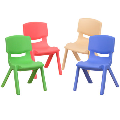Chaises d'école empilables en plastique avec siège de 10,5 po Goddard