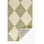 Tapis Pepperdine en laine tuftée à la main, motif géométrique vert, 60 x 90 cm-1731384606